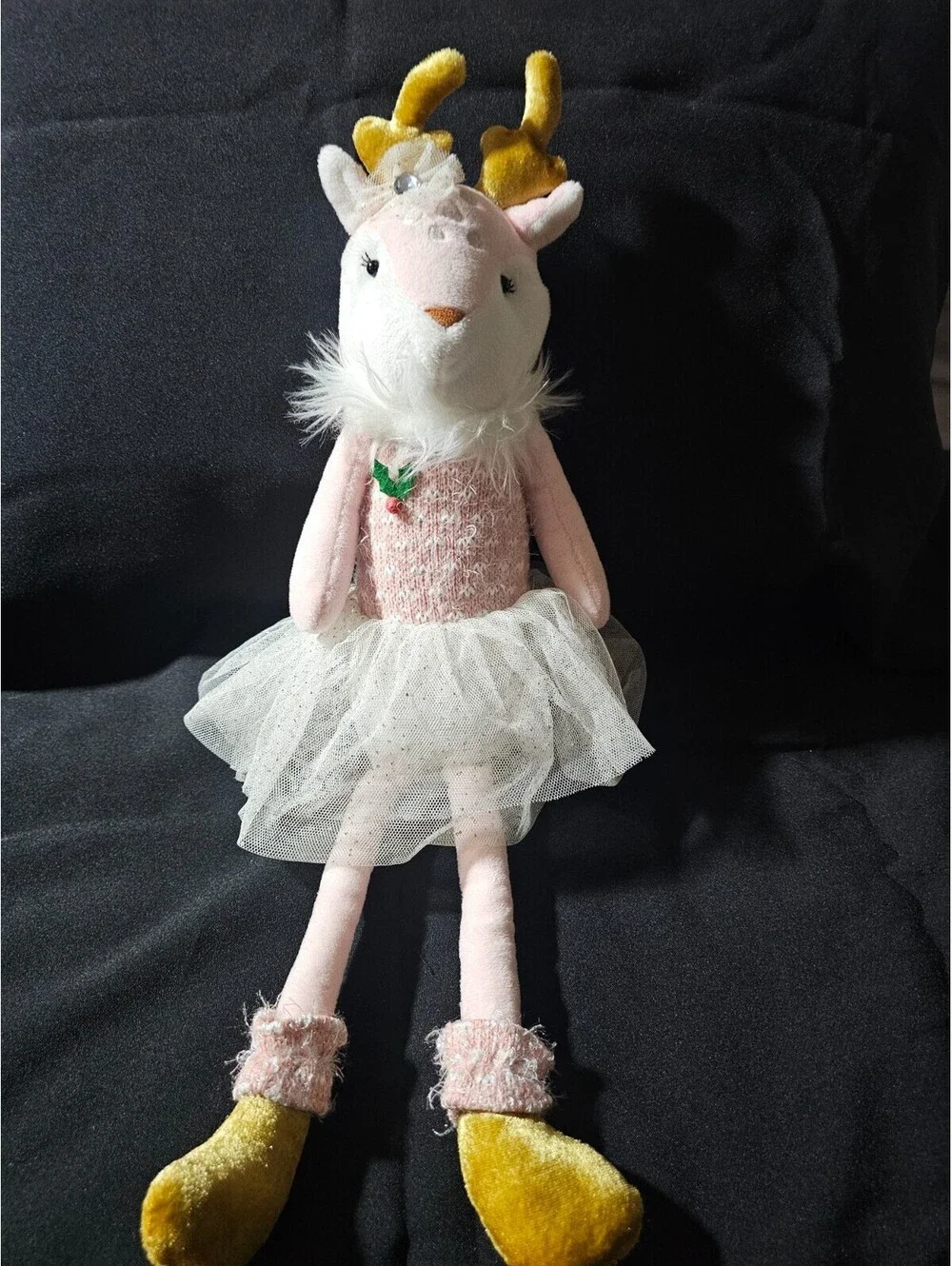 Zhaoan Zhengding Arts & Crafts Holiday Ballerina Reindeer Plush Toy 19